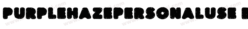 PURPLEHAZEPERSONALUSE Black字体转换
